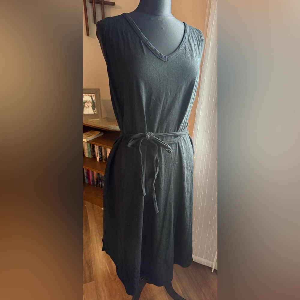 Soma Black Midi Dress with Belt